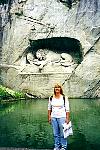 Kacy at Lion Monument