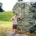 Ian with Avebury stone