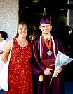 Mom and Ian grinning